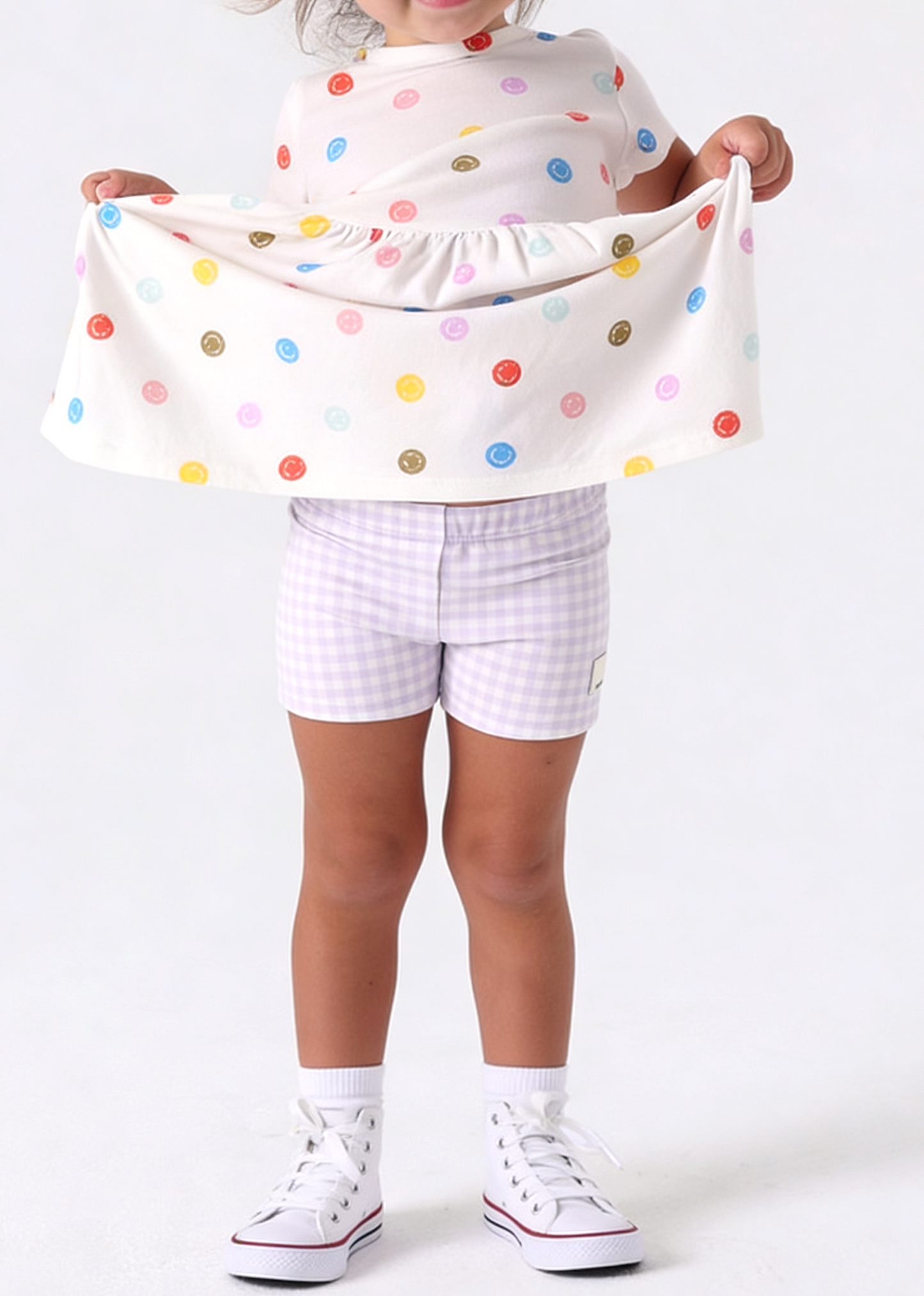 Play-All-Day Short - Lilac Gingham