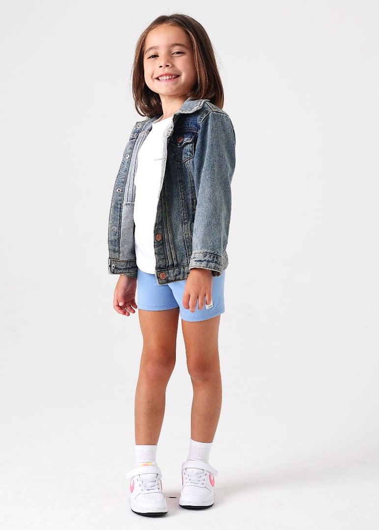 Light Blue Girls Short