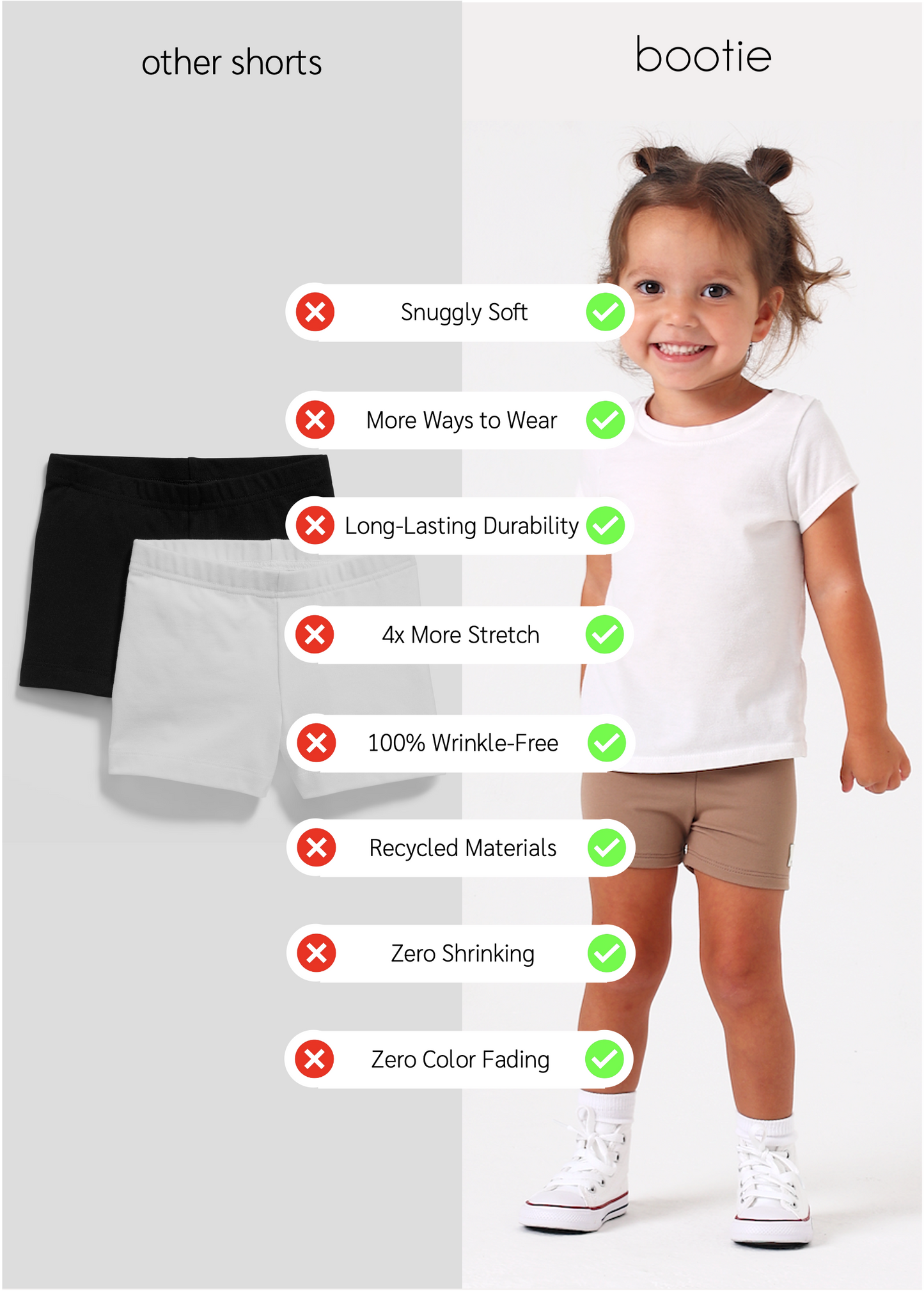 Beige Tan Girls Short