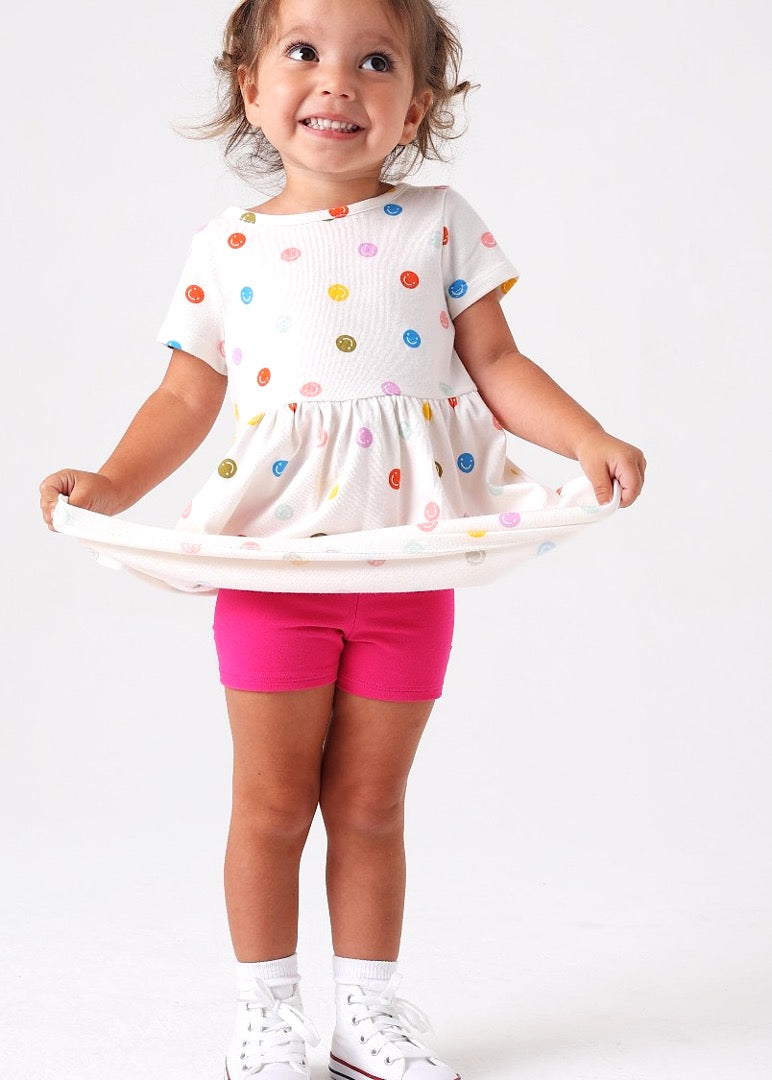 Bootie Short 3-Pack - White-Strawberry-Pink