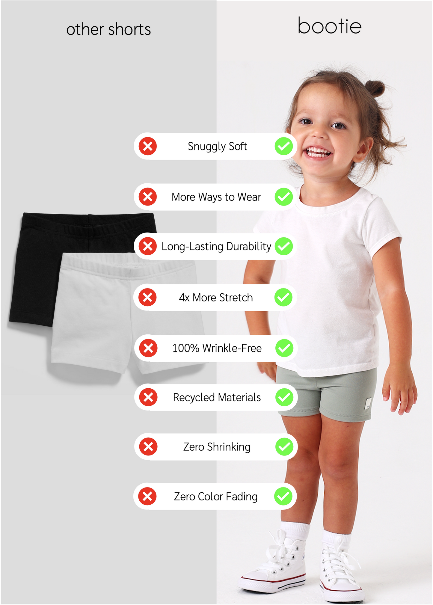 Sage Green Girls Short