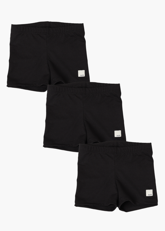 girls black tumble short
