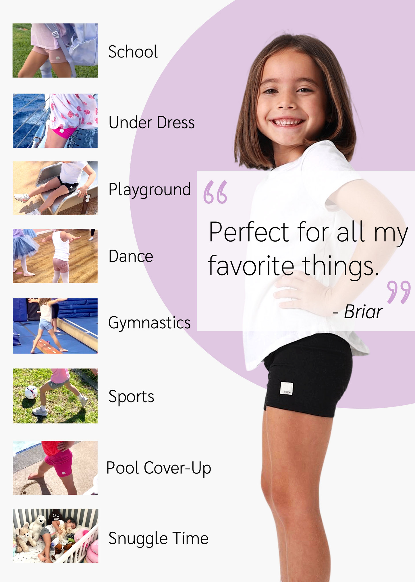 Bootie Short 6-Pack - White-Black-Pink