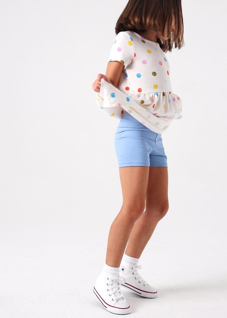 Light Blue Girls Short