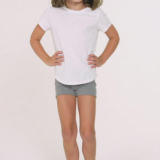 Heather Gray Girls Short