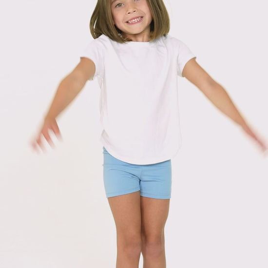 Light Blue Girls Short