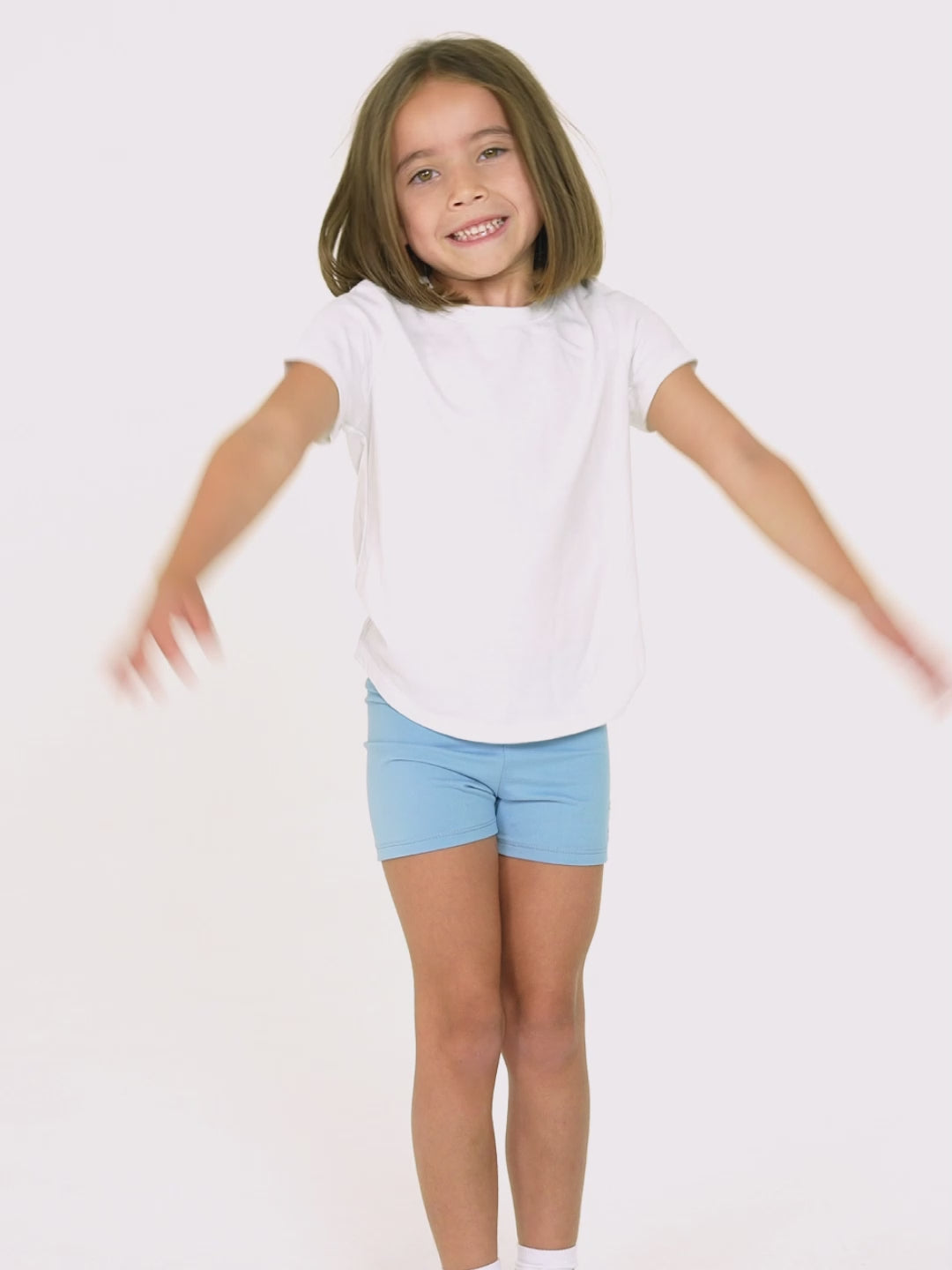 Light Blue Girls Short