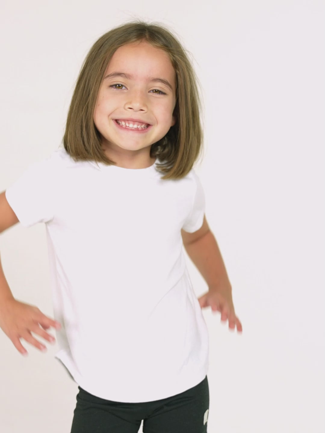 girls black tumble short