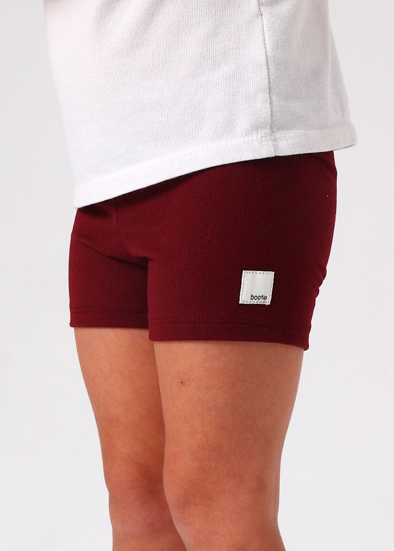 Burgundy Girls Short
