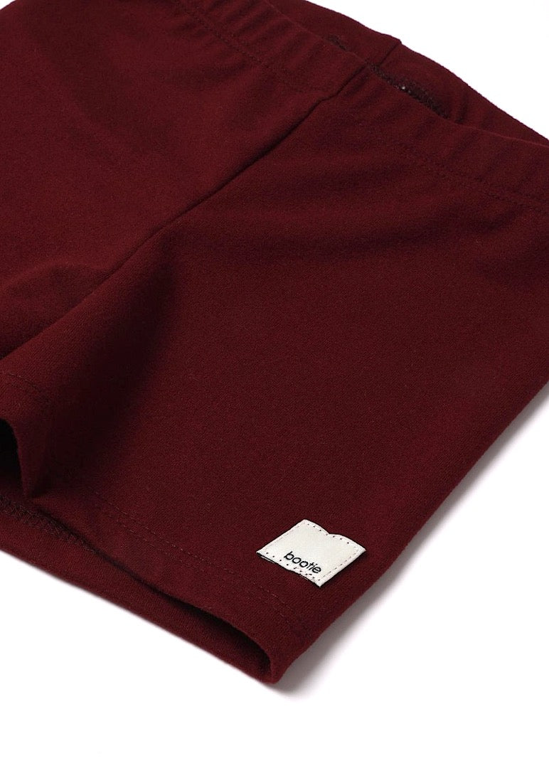 Burgundy Girls Short